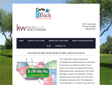 Tablet Screenshot of carlieback.com
